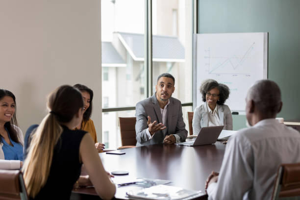 Discussion in a room
